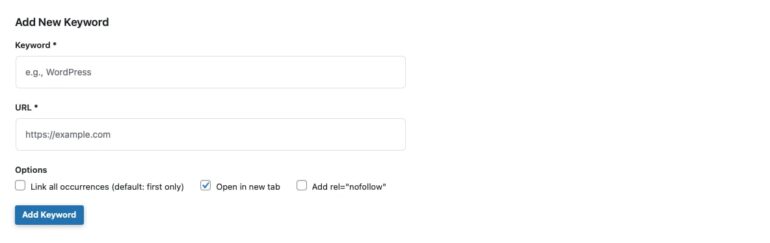 Eatransform Auto Keyword adicionar palavra chave